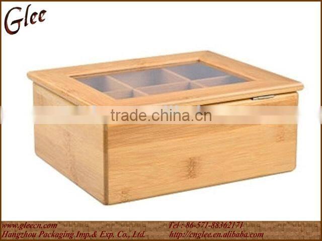 Natural Moistureproof Bamboo Tea Box for Sale
