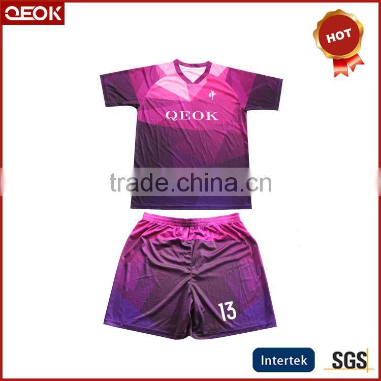 Anti-bacterial sports wear football uniform new design soccer uniform