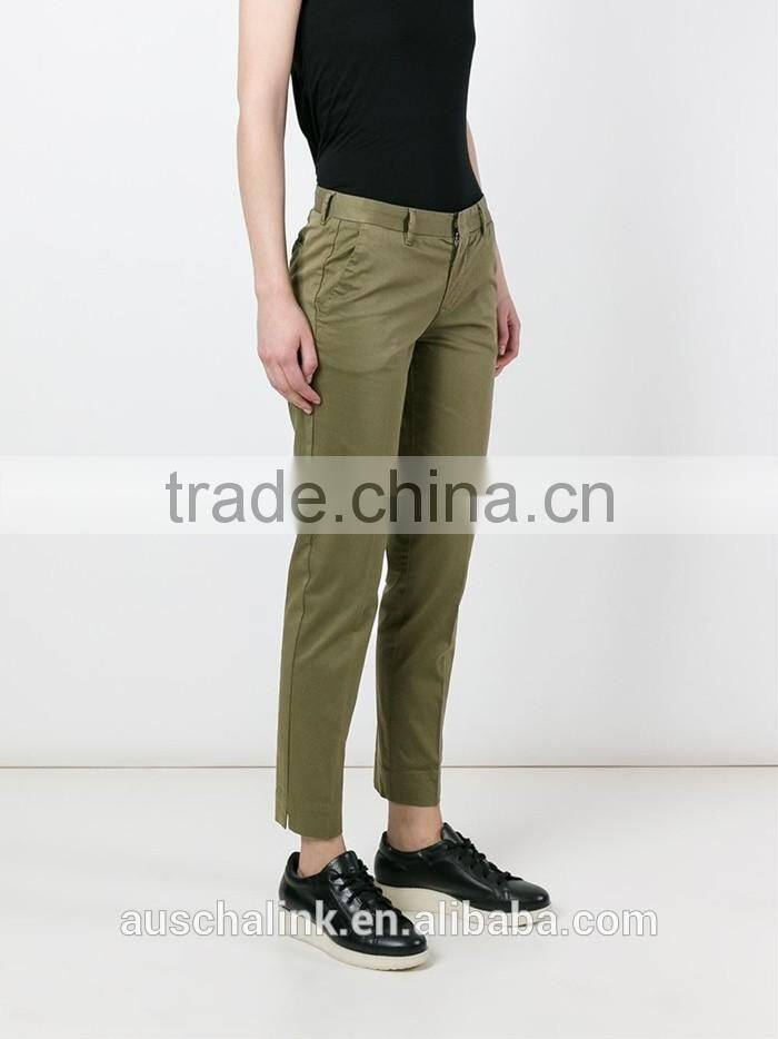 2016 best selling narrow slim bottom trousers women