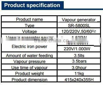 SILVER STAR STEAM GENERATOR SR-5800SL