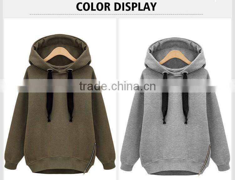 2017 NEW style top trend long line hoodie fashion sweatershirt