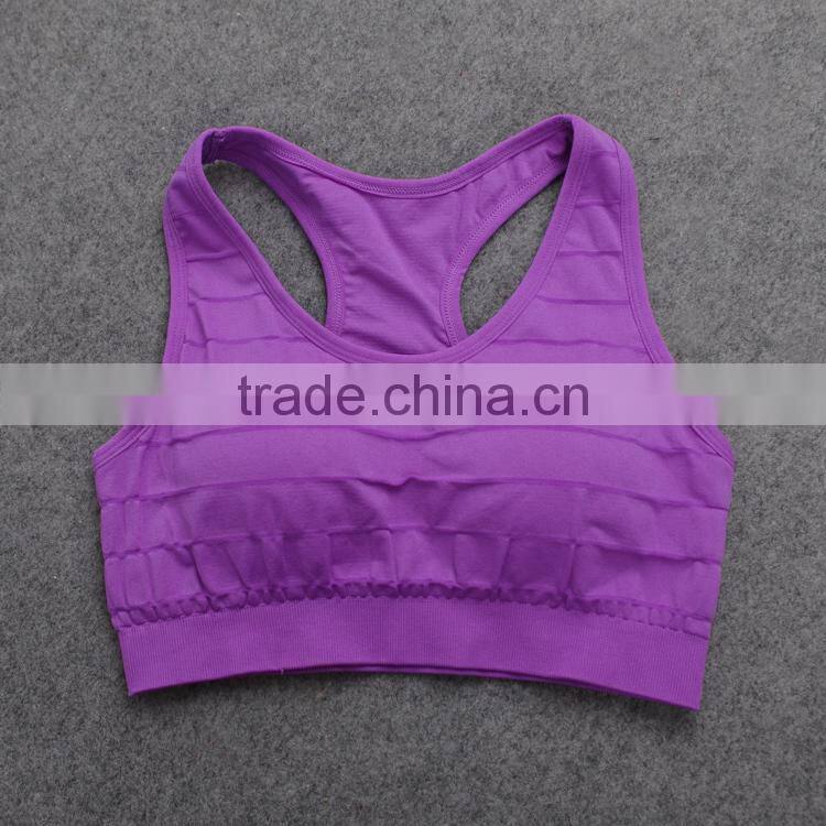 GZY 2015 wholesale hot sell girl sport seamless hot sex women's sports bra xxx