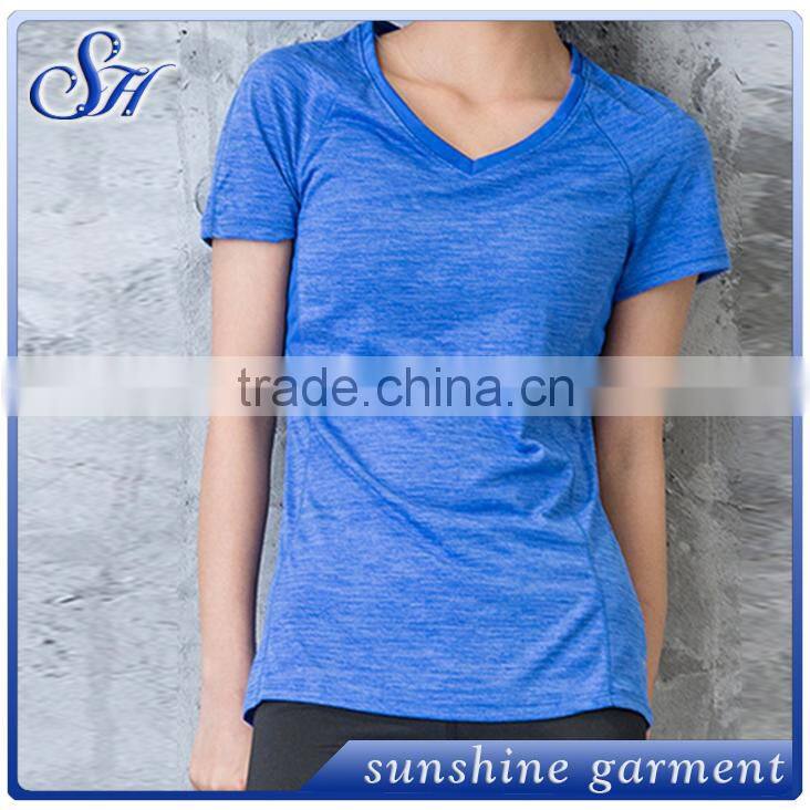 High quality Gym workout yoga short sleeve t-shirt