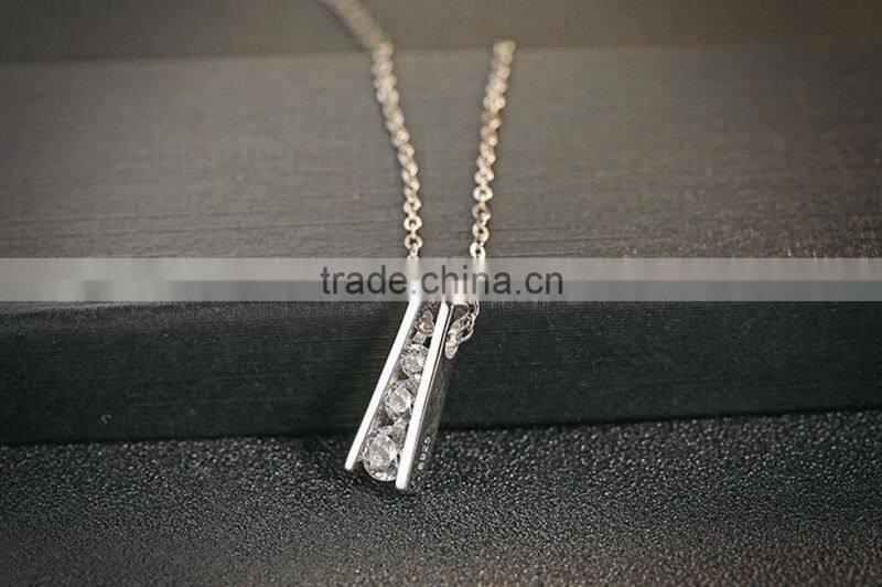 925 sterling silver jewelry necklace Tower pendant necklace for women