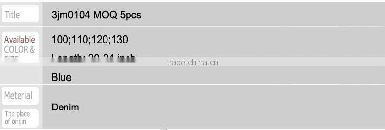 3jm0104 kids child's jeans MOQ 300pcs