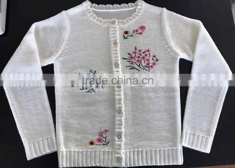 High Qaulity New Hot Girl's Long Sleeve embroidery cardigan sweater (BKNL53)