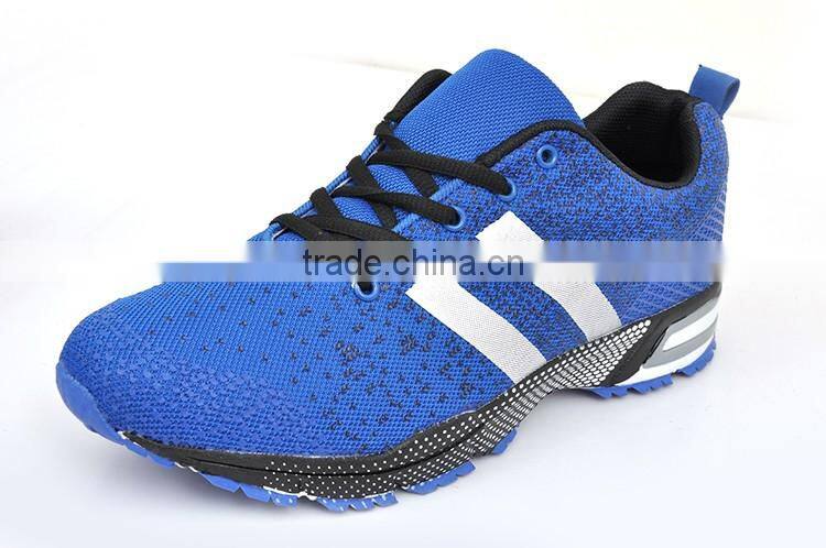 Rubber outsole wholesale fashion blue sneakers shoes 2017 men