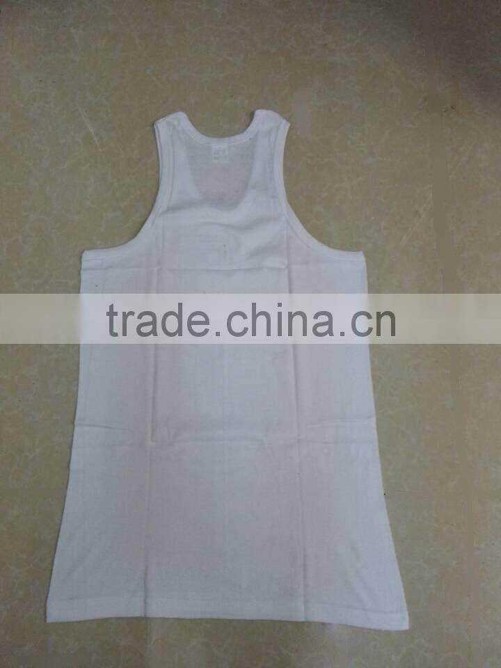 Custom 100%Cotton fitness tank top,100%Cotton GYM tank top