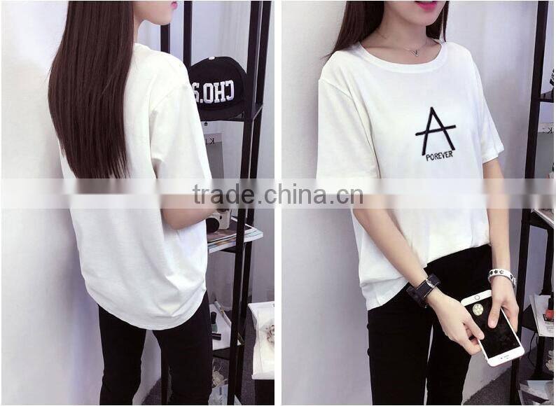The 2017 summer loose short sleeve T-shirt female fashion