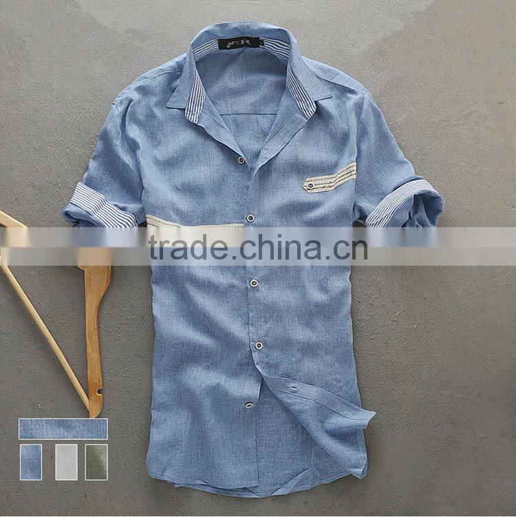 2015 100%cotton Customized feather Embroidered slim fit men dress african men shirt