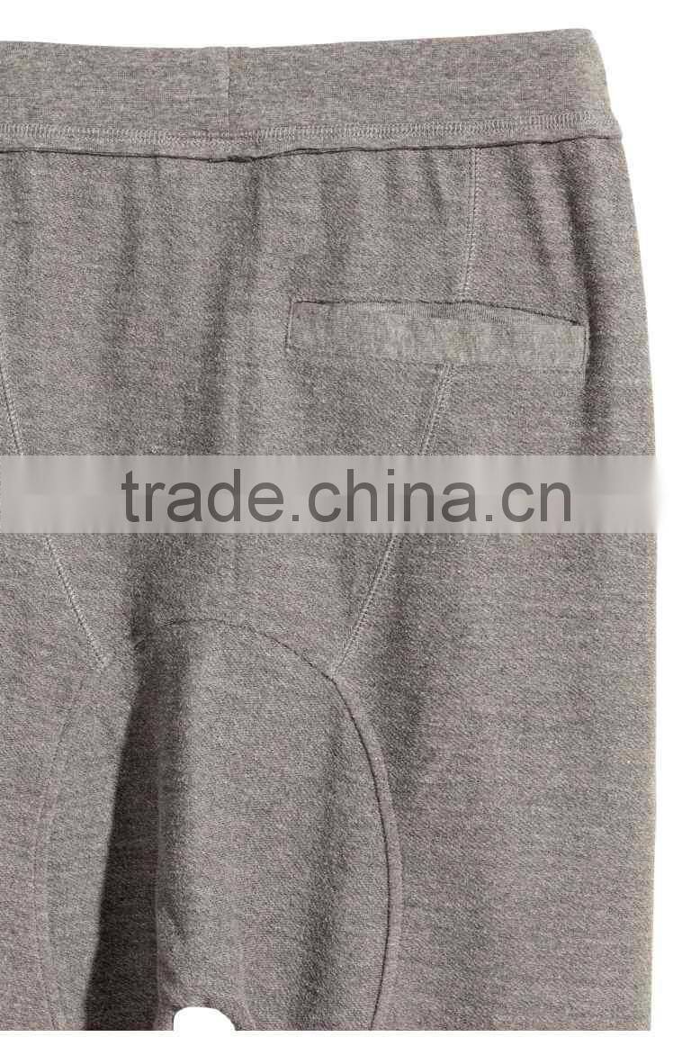 2016 Man Custom Apparel Drop Crotch Jogger Pants Men's Clothing