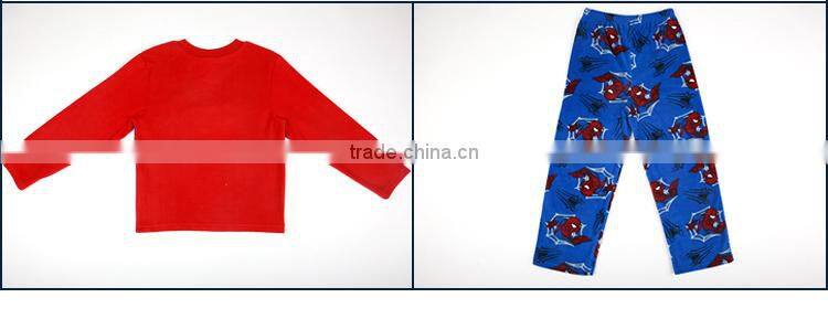 The 2014 spider man two piece boy pajamas home sleep wear