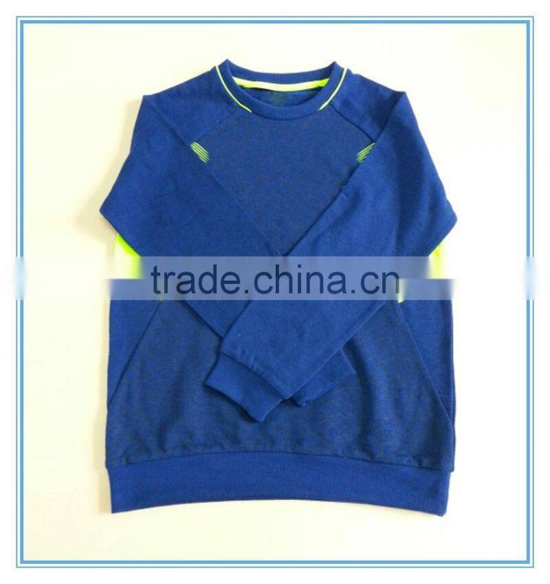 Boys printed lable crewneck soft hoodie, kids best selling sweatshirt pullover hoodie