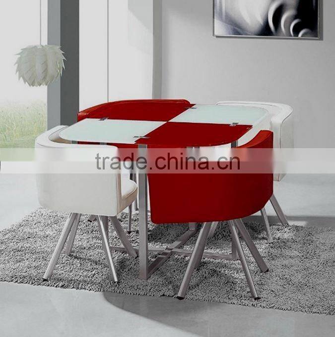 Simple style dining table set / luxury sectional dining table and chair