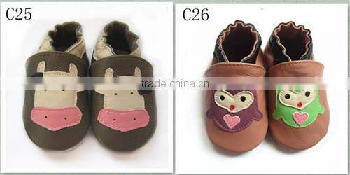 cute pattern for soft sole baby shoes for boy