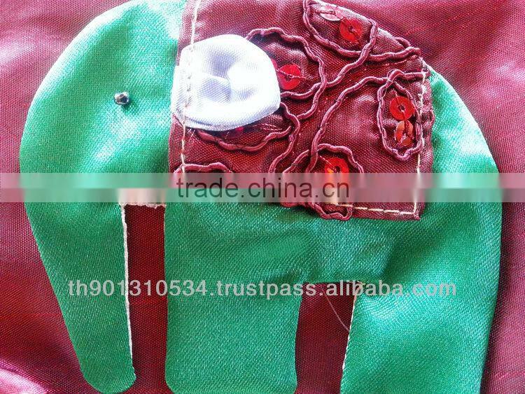 Thai Silk Embroidered wallet bag