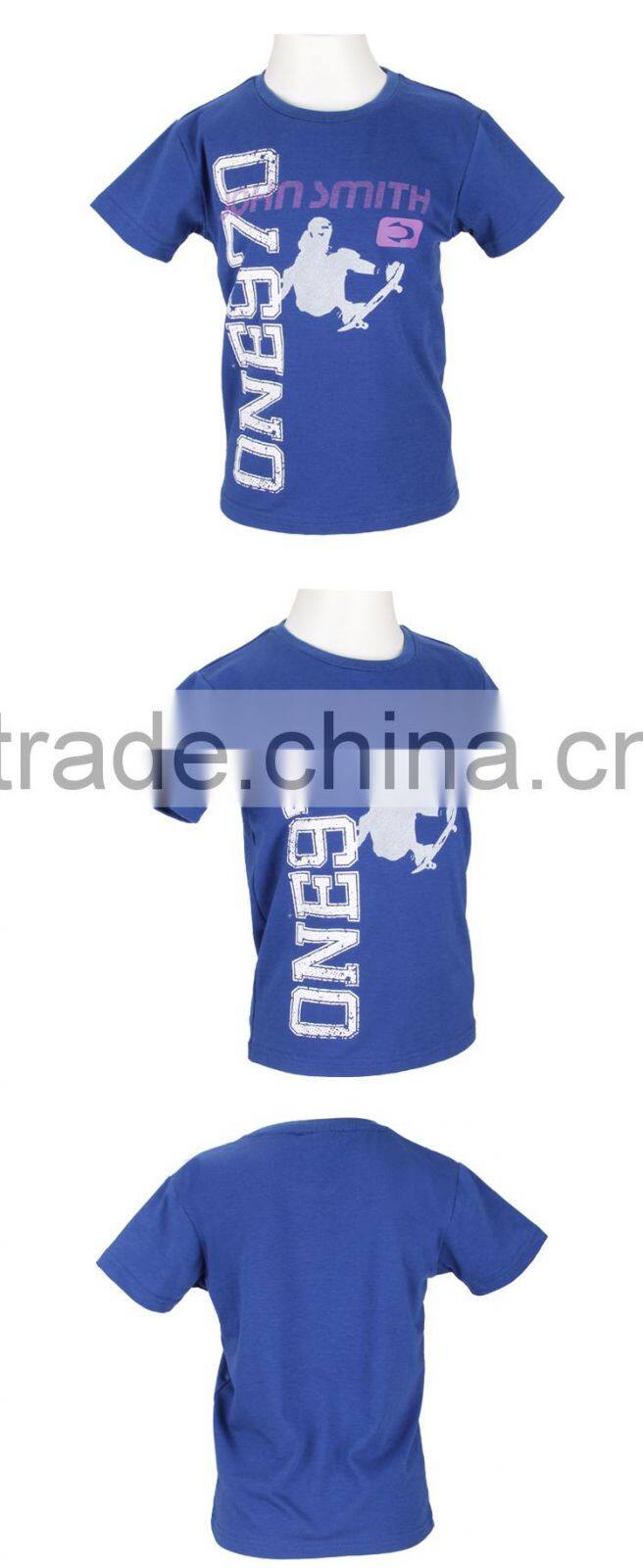 Low MOQ Fashion Printed Kids Sport T Shirt Wholesale for 2016