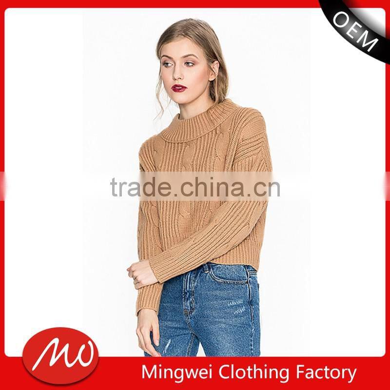 Lady pullover angora cashmere sweater with tree printing