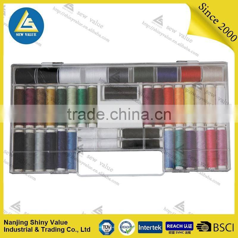 wholesale 3 rolls 100m 100% spun polyester sewing thread