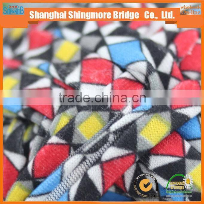 Online shopping knitting yarns china supplier best wholesale oeko tex certified polyester fabric printed t shirt yarn crochet