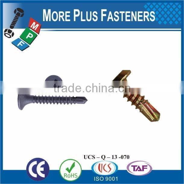 Taiwan 1/4"-14 x 2" Hex Unslotted Hex Washer Head Epoxy #3 410 Stainless Steel Bonded Sealing Washer Self-Drilling Screw