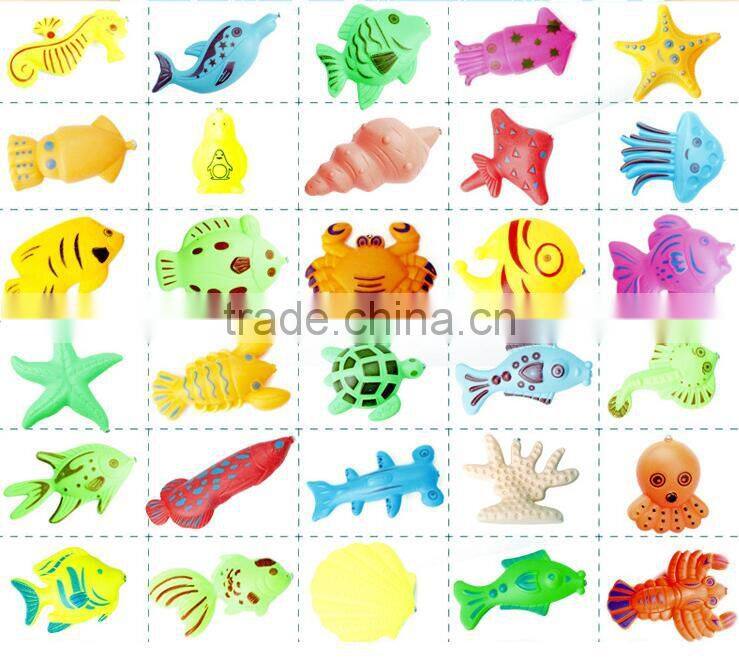 Hot sale summer children plastic magnetic fishing toys indoor water playing toy for kids