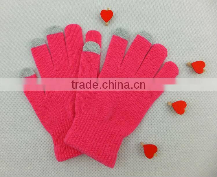 2016 hot selling Fashion warm wholesale touch gloves for all smart mobilephone and tablet PC 1