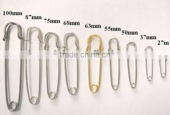 brass safety pin