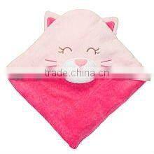 100%cotton children velour printed hooded towel