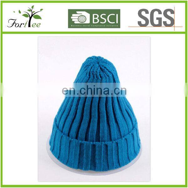 Hats caps hot sale fashional 100% acrylic solid color man woman winter beanie knitted hat