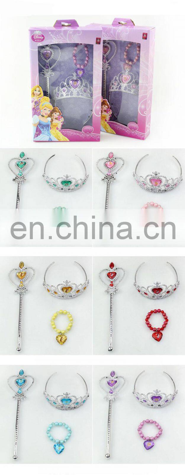 wholesales plastic princess crown for girls FGHD-0144
