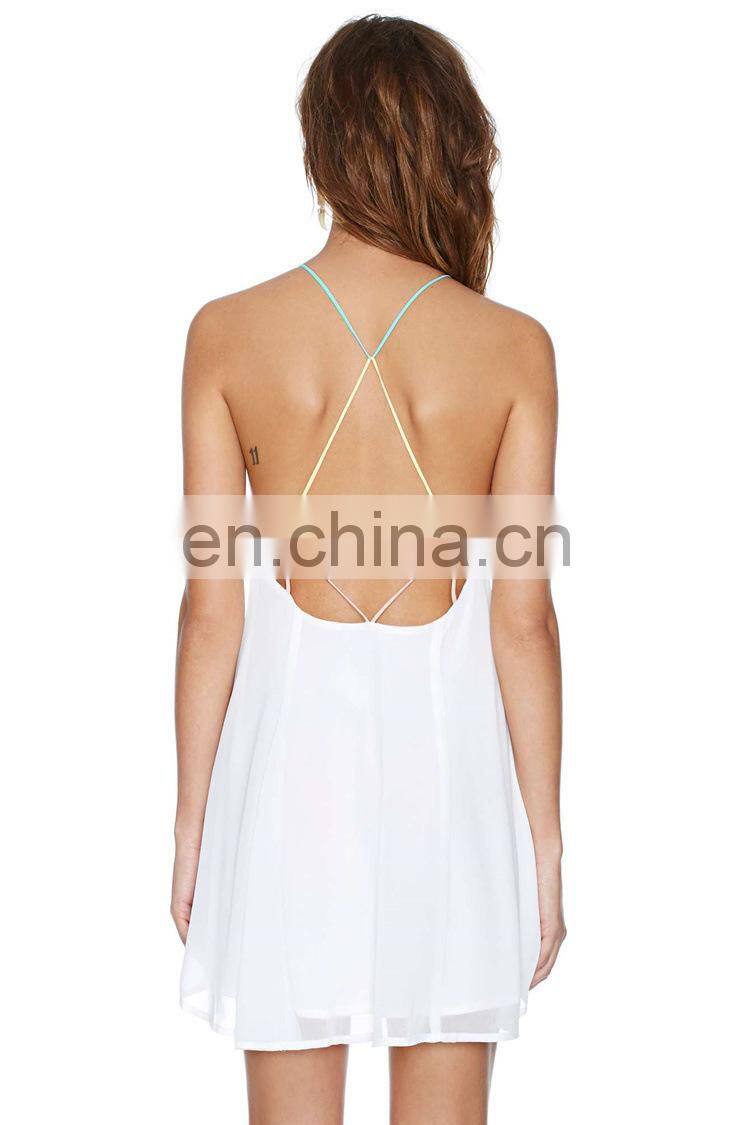 loose swing design free pattern halter neck dress