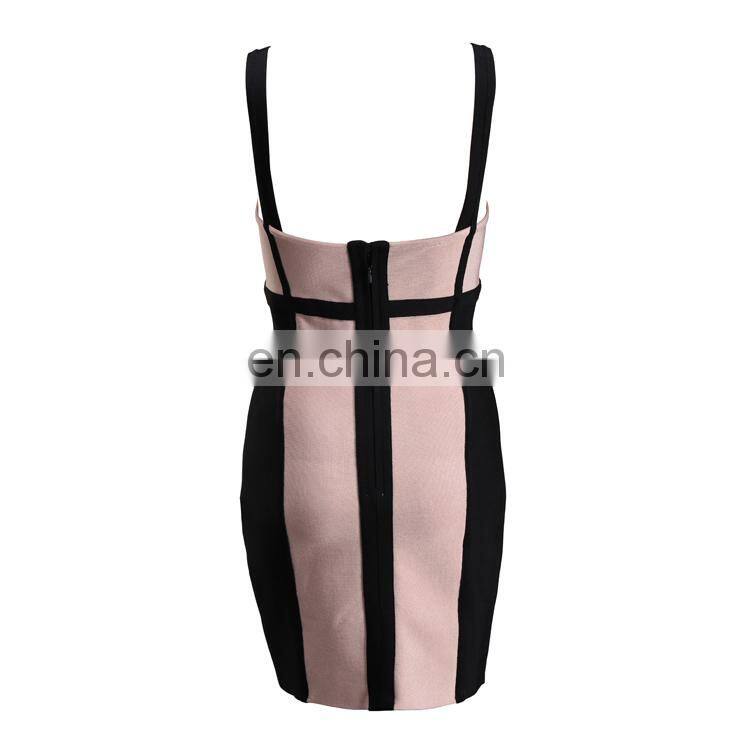 2014 sexy fitting bandage dress spaghetti strap celebrity kim kardashian dress