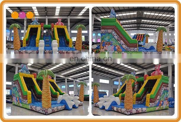 Play equirment mini safari water slide park with pool for kids