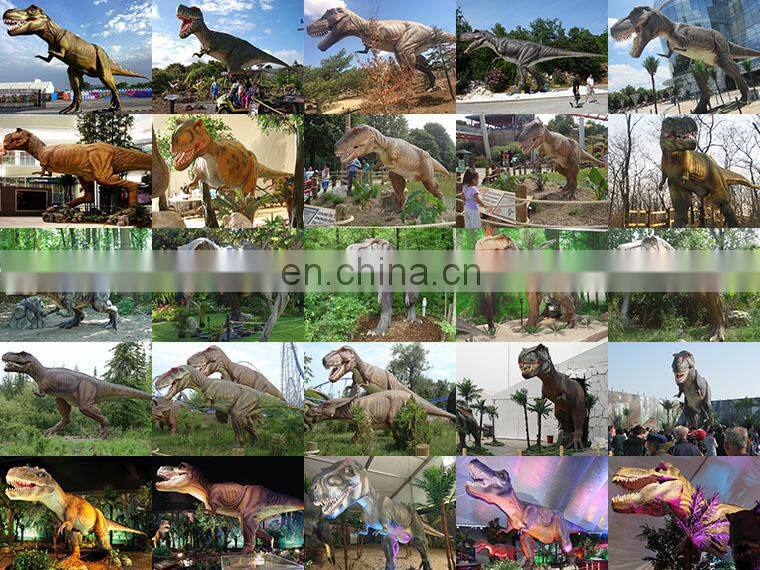 Theme park animatronic dinosaur life size statues manufacturers