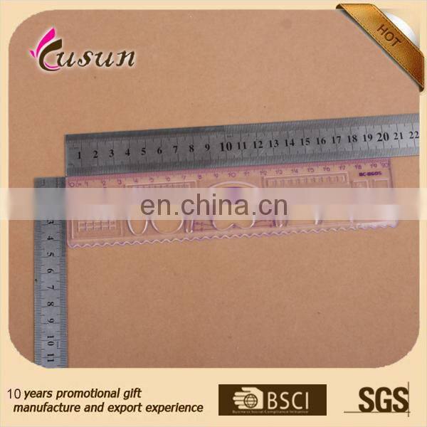 Fashion design promotional logo customized 15cm straight custom plastic ruler