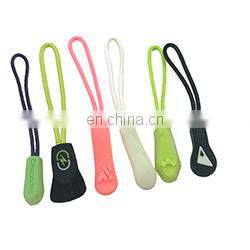 custom rubber zipper tags decorative runner zipper pulls