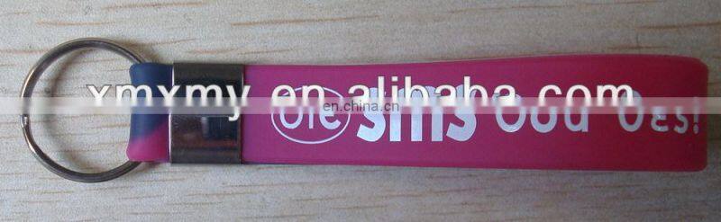 the Cheapest custom silicone Wristband key chains