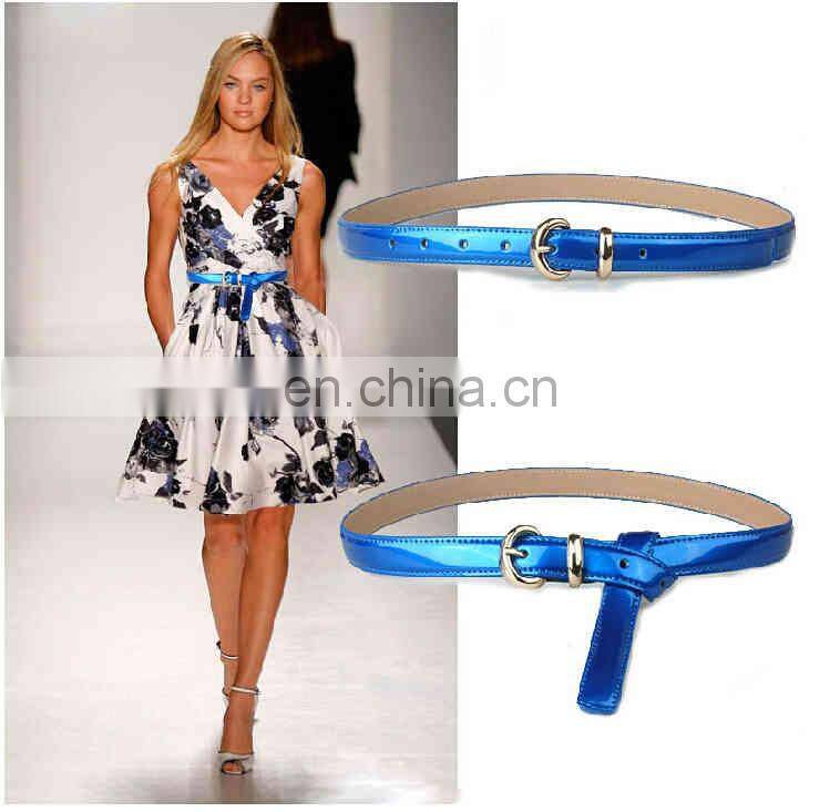 BT0632 Fashion women genuine leather belt Skinny Leather Belt for Garment Decorate