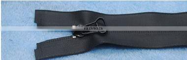 Stock factory wholesale open end nylon zippers with metal puller