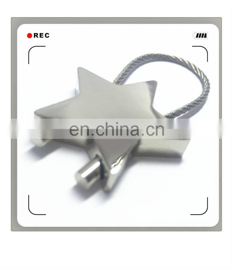 custom souvenirs lovely star shape metal keychain