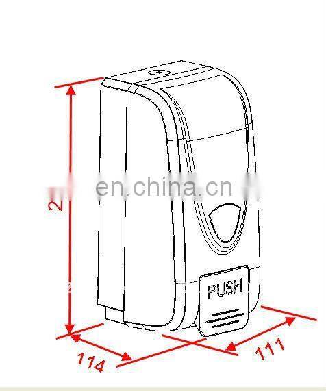 Transparent hand soap dispenser Clear Choice Shower Dispenser