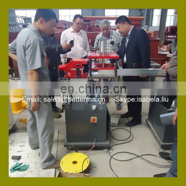 Aluminum and PVC profile window door end milling machine