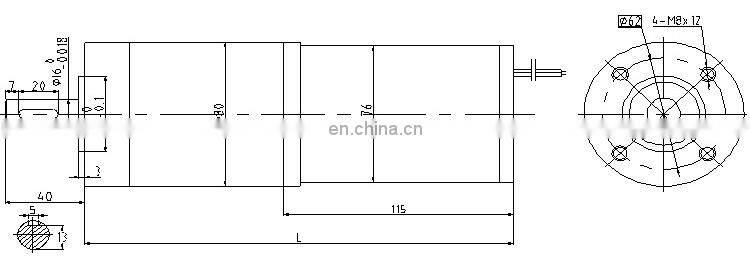 580 rpm High Torque DC Planetary Reduction Gear Motor 24v reducer motor BMM502