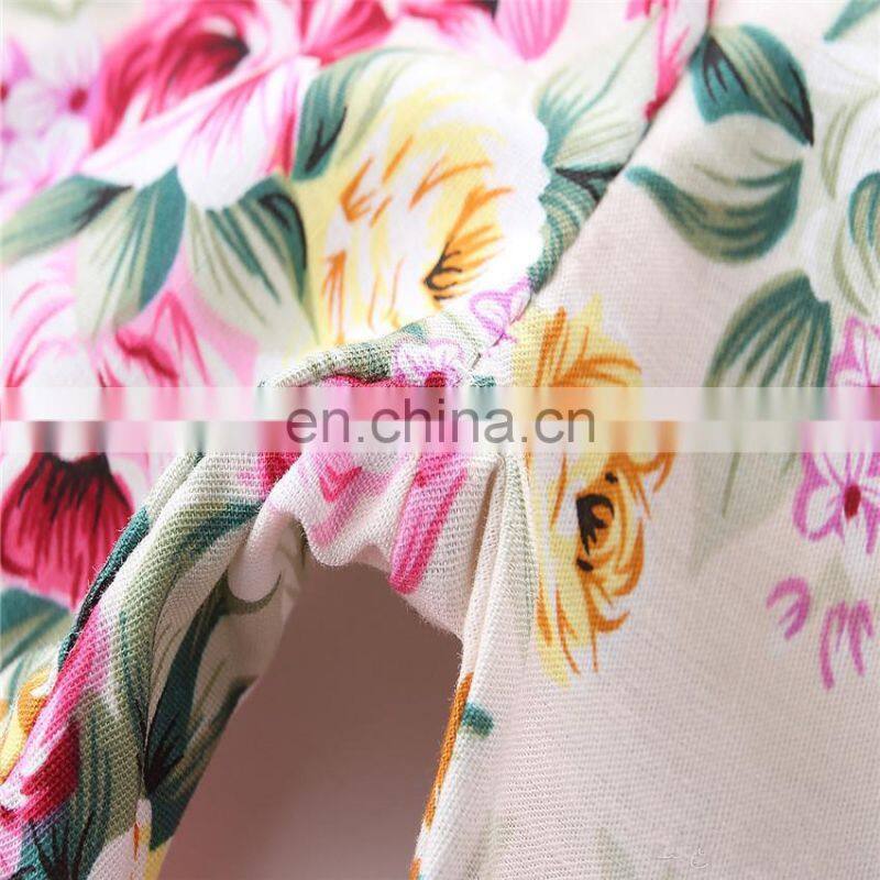 Baby Girl pink outfits Girls lace tops + floral short pants 2pcs Set Summer suit for 0-2years