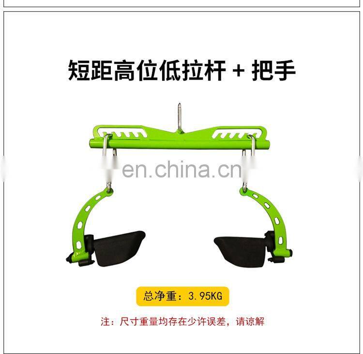 Professional Gym or Home Used Weight Barbell Handle Bar Multi Functional Trainer 8 Piece Set Integrated Pull Back Handle