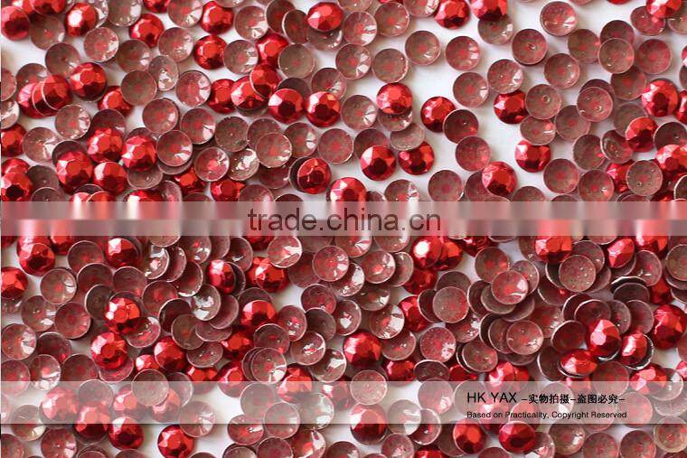 T0825 YAX Shiny rhinestone studs,3mm rhinestone studs hotfix,Cheap rhinestone studs for clothing