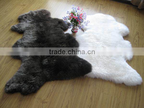 Rug sheepskin rug colored