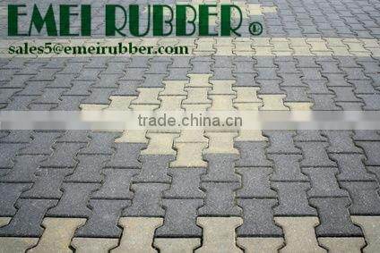 landscaper rubber tile/ recycled rubber paving