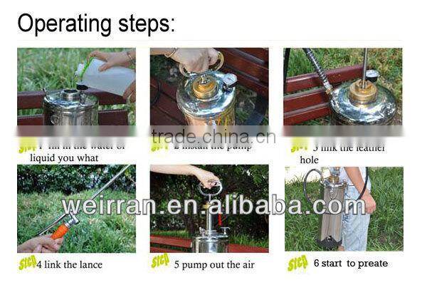 (71694) flexible garden watering sprayer and stainless steel truck milk tank